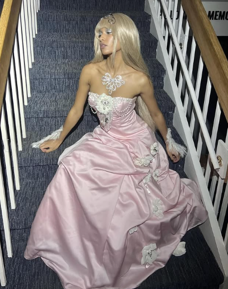 Pretty Ball Gown Strapless Pink Long Satin Formal Prom Dresses Formal Evening Dresses