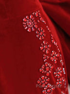 Pretty Mermaid Off The Shoulder Burgundy Satin Long Evening Dresses Formal Prom Dresses