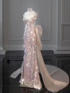 Pretty Mermaid Sweetheart Sequin Long Formal Evening Dresses Formal Prom Dresses Birthday Outfits