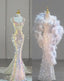 Pretty Mermaid Sweetheart Sequin Long Formal Evening Dresses Formal Prom Dresses Birthday Outfits