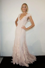 Pretty Mermaid V Neckline Long Chiffon Formal Prom Dresses Formal Evening Dresses