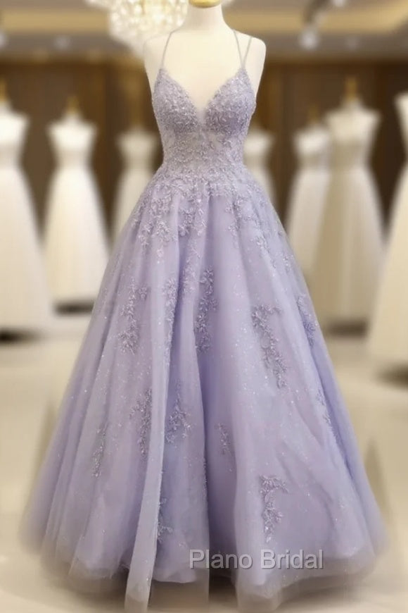 Pretty Formal Prom Dresses, Purple Formal Prom Dresses, Light purple Formal Prom Dresses Main image