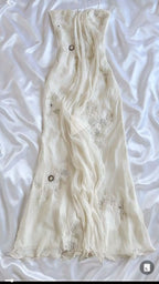 Pretty Sheath Halter Sleeveless Ivory Chiffon Formal Prom Dresses Long Formal Evening Dresses