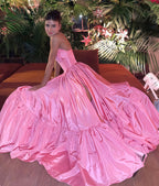 Line Pink Formal Evening Formal Prom Dresses, Sweet Birthday Party Dresses