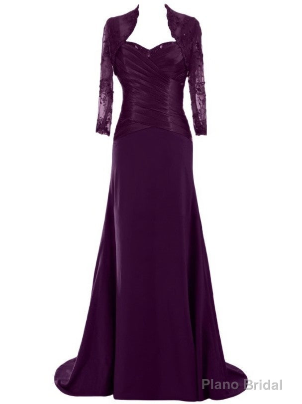 Princess Floor-Length Matte Chiffon Lace Mother of the Bride Dress with Jacket Main image
