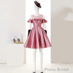 Pink Short Girls Cute Short Prom Dresses