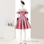Pink Short Girls Cute Short Formal Prom Dresses