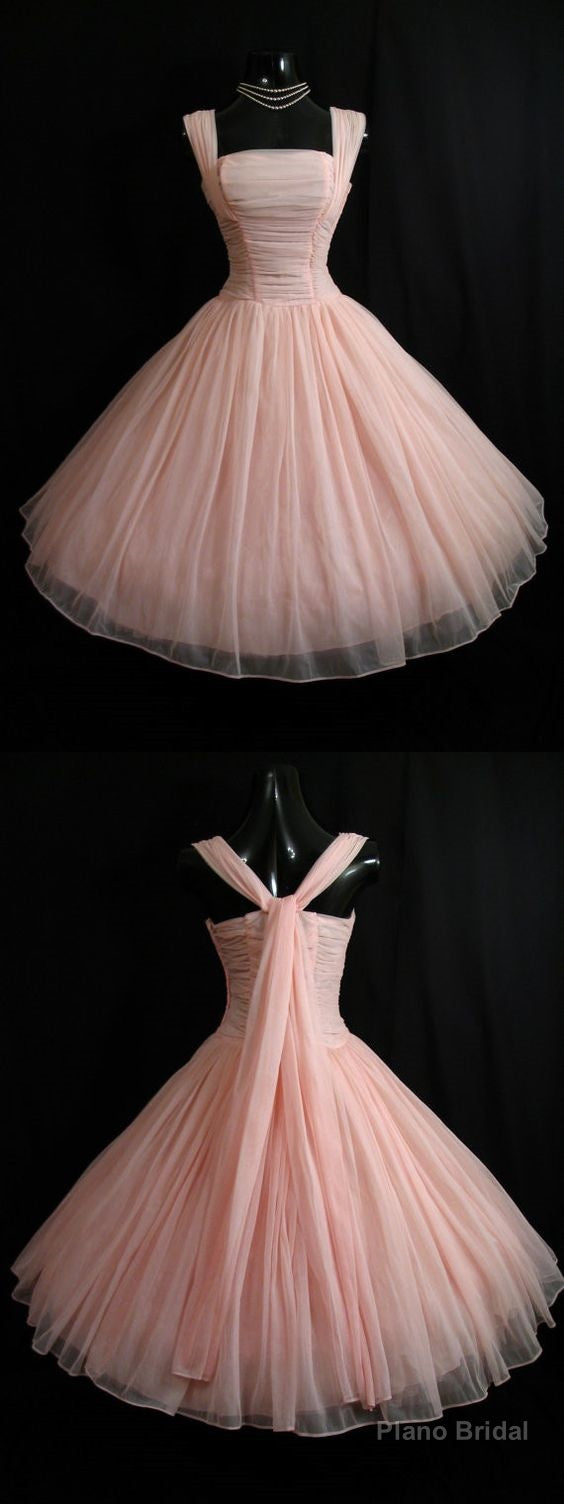 1950S Vintage Dress, Short Homecoming Dress, Pink Homecoming Dress, 2025 Party Dress