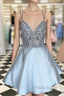 Plus Size Sparkly Homcoming Short Cute Beaded Homecoming Dresses