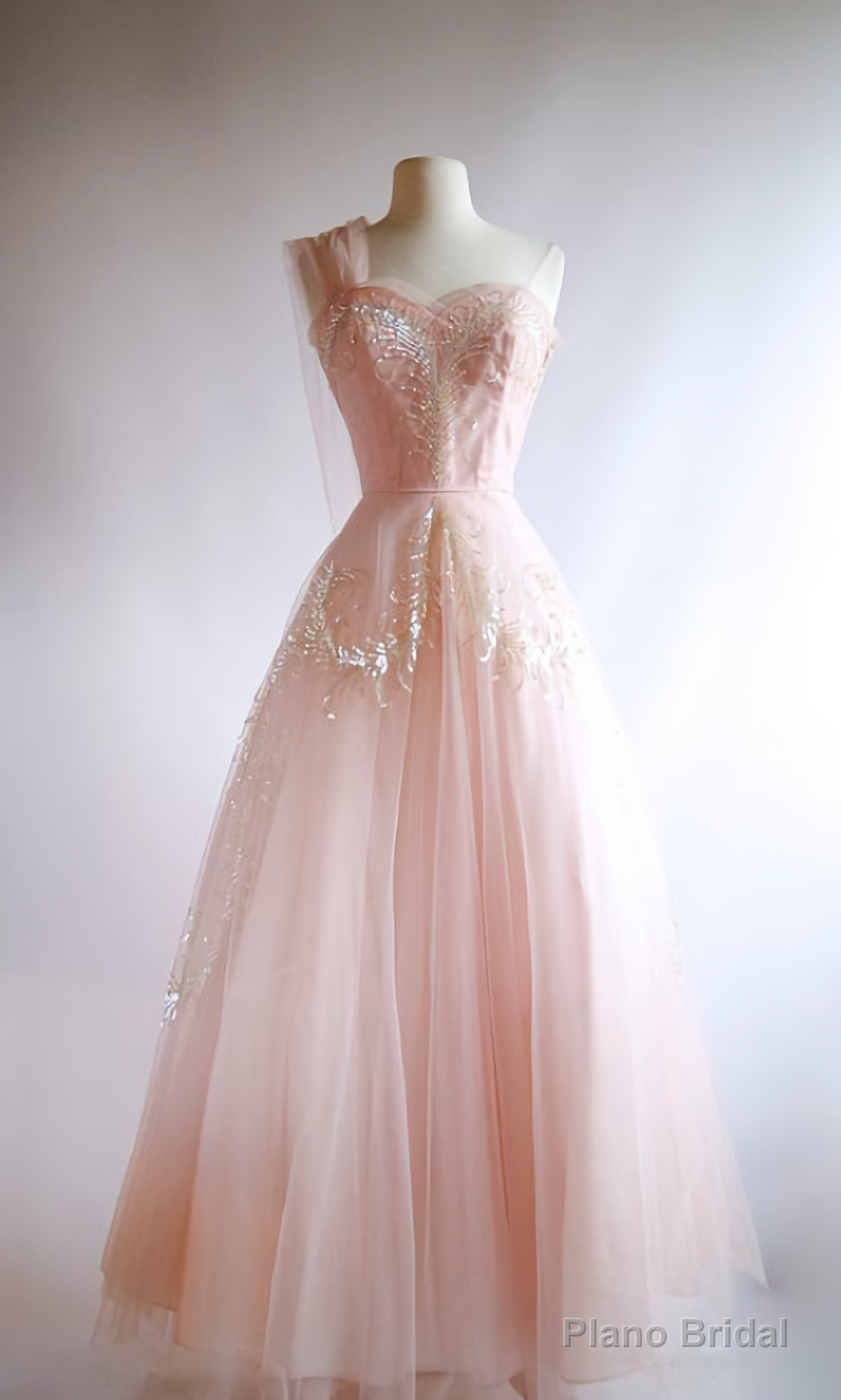 Chiffon one shoulder long Strapless pageant Evening Dresses Secondary image