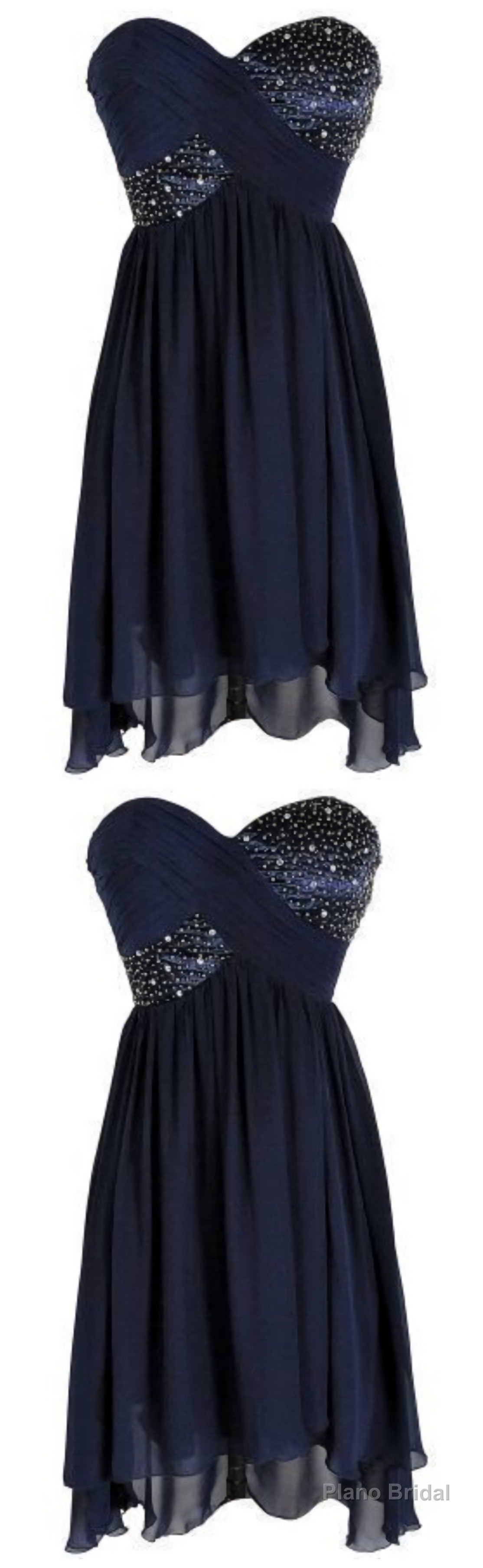 Spark Queen Short Prom Dress, Cheap Prom Dress, Beading Prom Dress, Blue Prom Dress, Cheap Homecoming Dress Secondary image