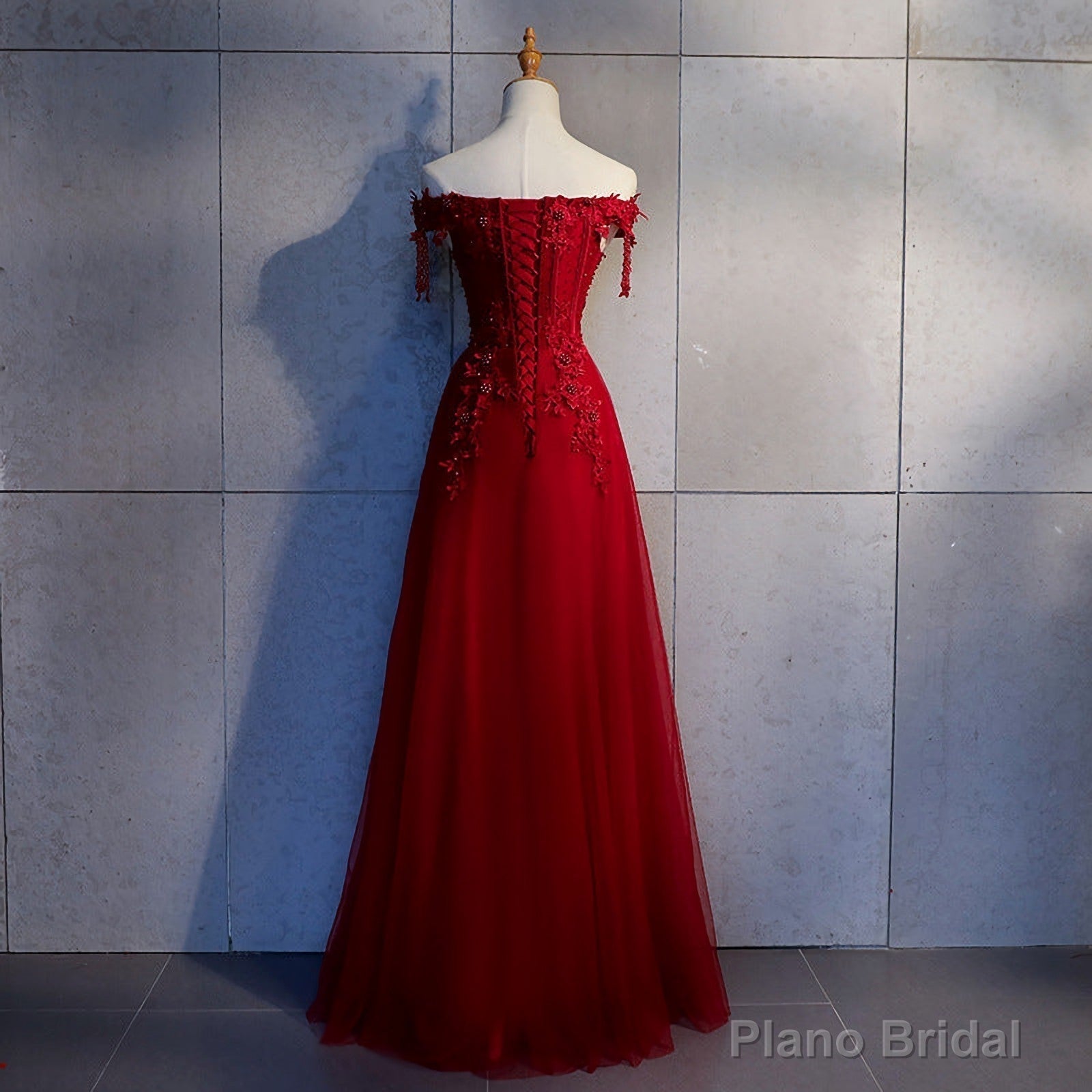 Prom Dresses, Off Shouder Prom Dress, Party Dress, Charming Applique Secondary image