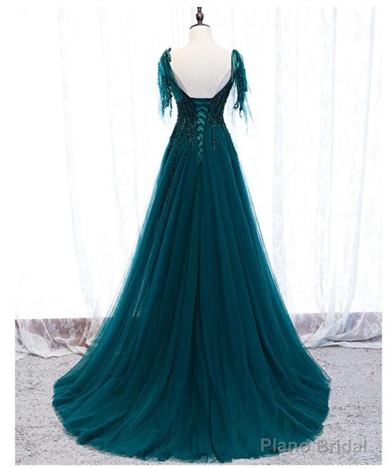 Green Formal Dress Prom Dress Handmade Homecoming Cocktail Formal Evening Dress Secondary image