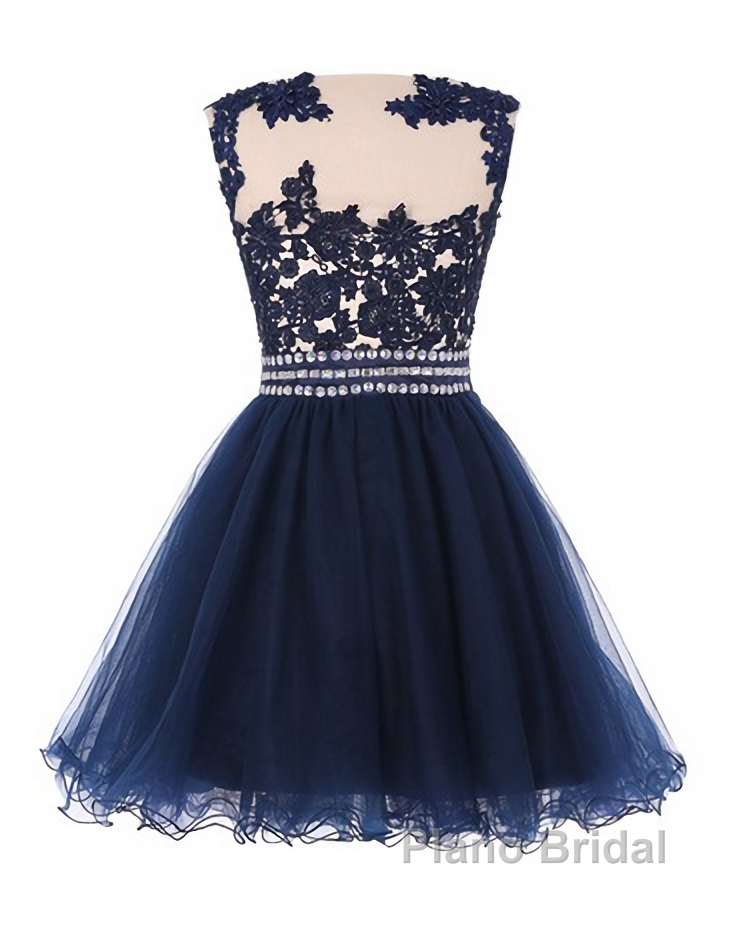 Navy Blue Lace Short With Waist Beadings Royal Blue Custom Made Mini Length Women Skirt Formal Prom Dresses