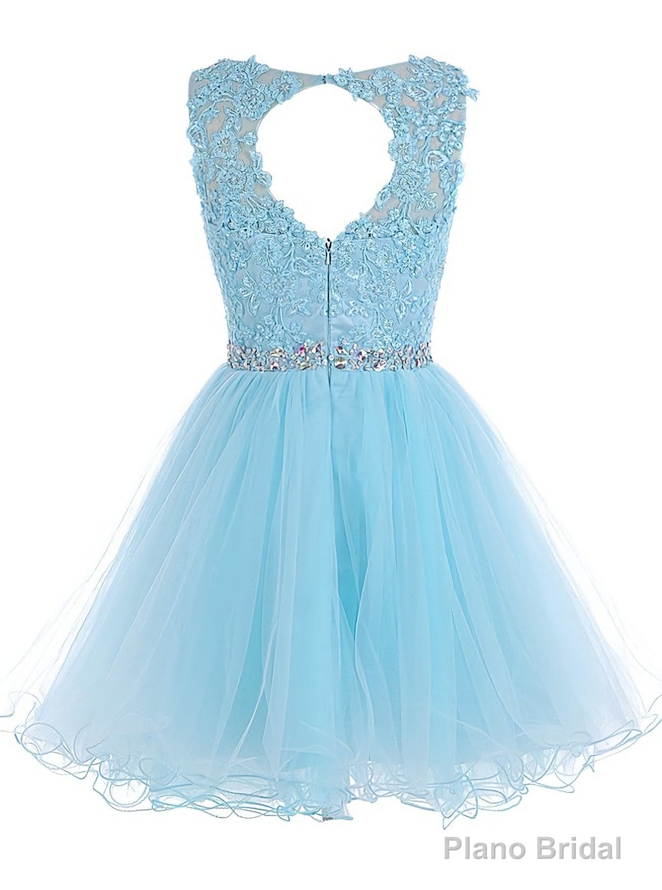 Lace Blue Fitted Short Cute Sweet 16 For Teens Homecoming Dresses