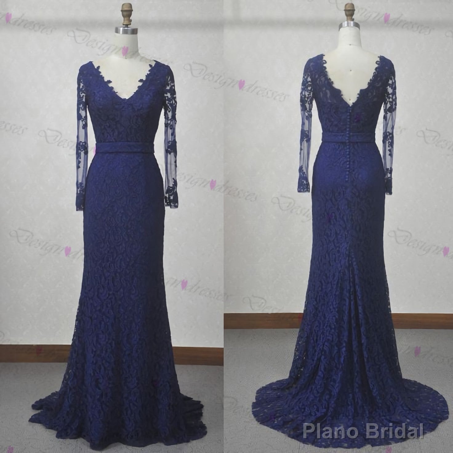 Lace Prom Dress, Long Sleeve Prom Dress, V Neck Prom Dress, Sexy Prom Dresses, Prom Dresses, 2025 Cheap Prom Dresses, Long Prom Dress, Dress For Prom Main image