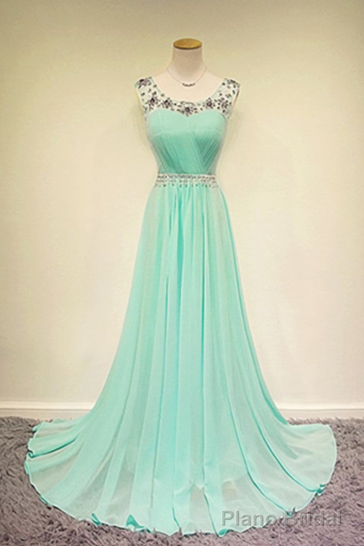 Simple Chiffon Long Modest For Teens Elegant Prom Dresses Main image