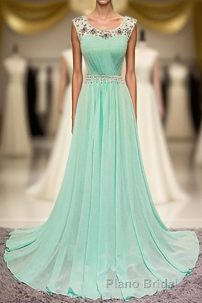 Simple Chiffon Long Cheap Modest For Teens Elegant Formal Prom Dresses Main image