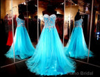 Sweetheart Beaded Illusion Fashion New Style Evening Dresses