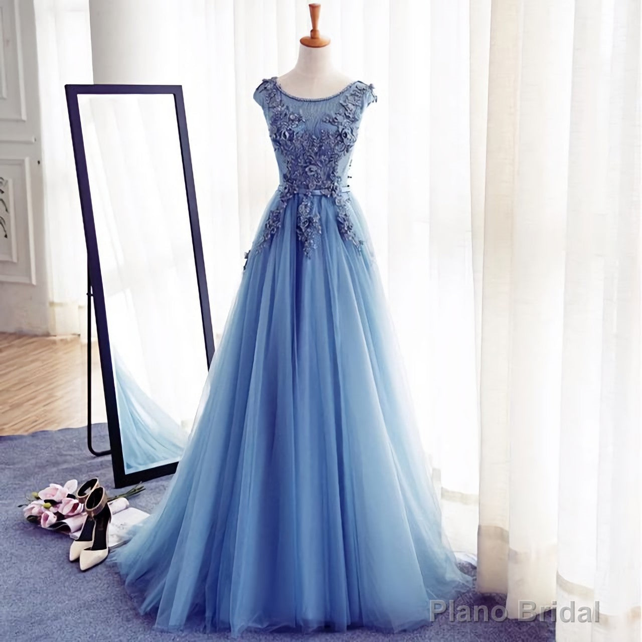 Appliques A Line Prom Dresses, Long Prom Dresses, Cheap Prom Dresses, Evening Dress, Prom Gowns Formal Women Dress, Prom Dress Main image