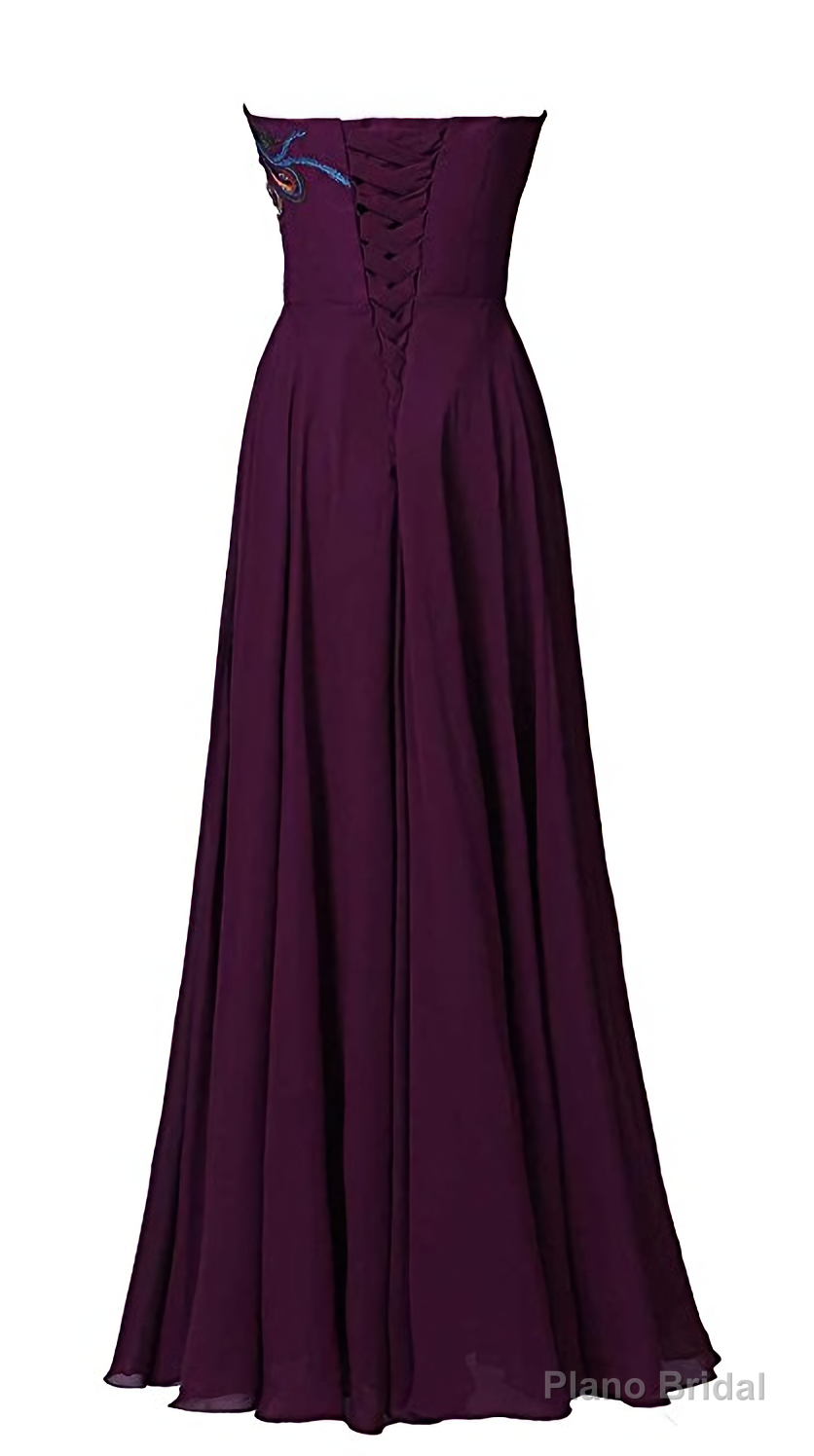 Womens A-line Embroidery Evening Dresses Main image