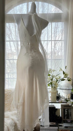 Pure And Elegant Chiffon Strap Beaded Mermaid Formal Prom Dresses