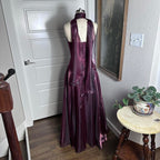 Purple Elegant Vintage Fashion Long Tulle Formal Prom Dresses Formal Evening Gown Party Dresses