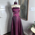Purple Elegant Vintage Fashion Long Tulle Formal Prom Dresses Formal Evening Gown Party Dresses