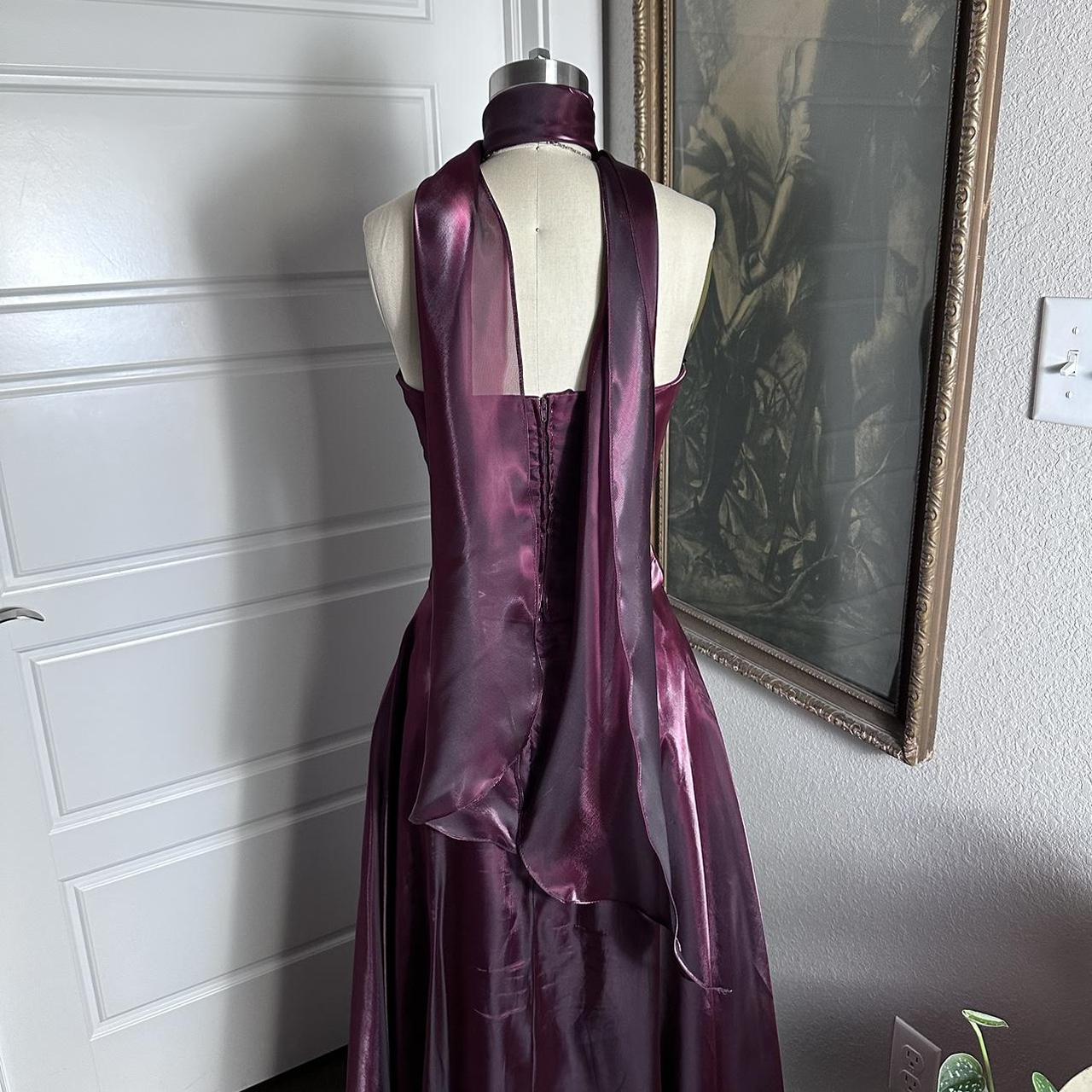 Purple Elegant Vintage Fashion Long Tulle Formal Prom Dresses Formal Evening Gown Party Dresses