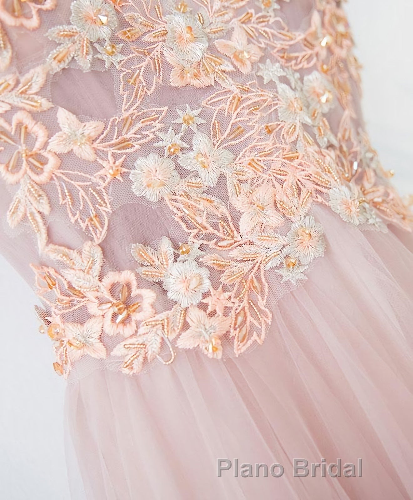 Pink V Neck Lace Long Formal Prom Dresses, Cheap Evening Dresses