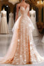 A-Line Formal Prom Dresses Sparkle & Shine Dresses Wedding Guest Sweet 16 Floor Length Sleeveless Sweetheart Tulle with Sequin Masquerade Dresses