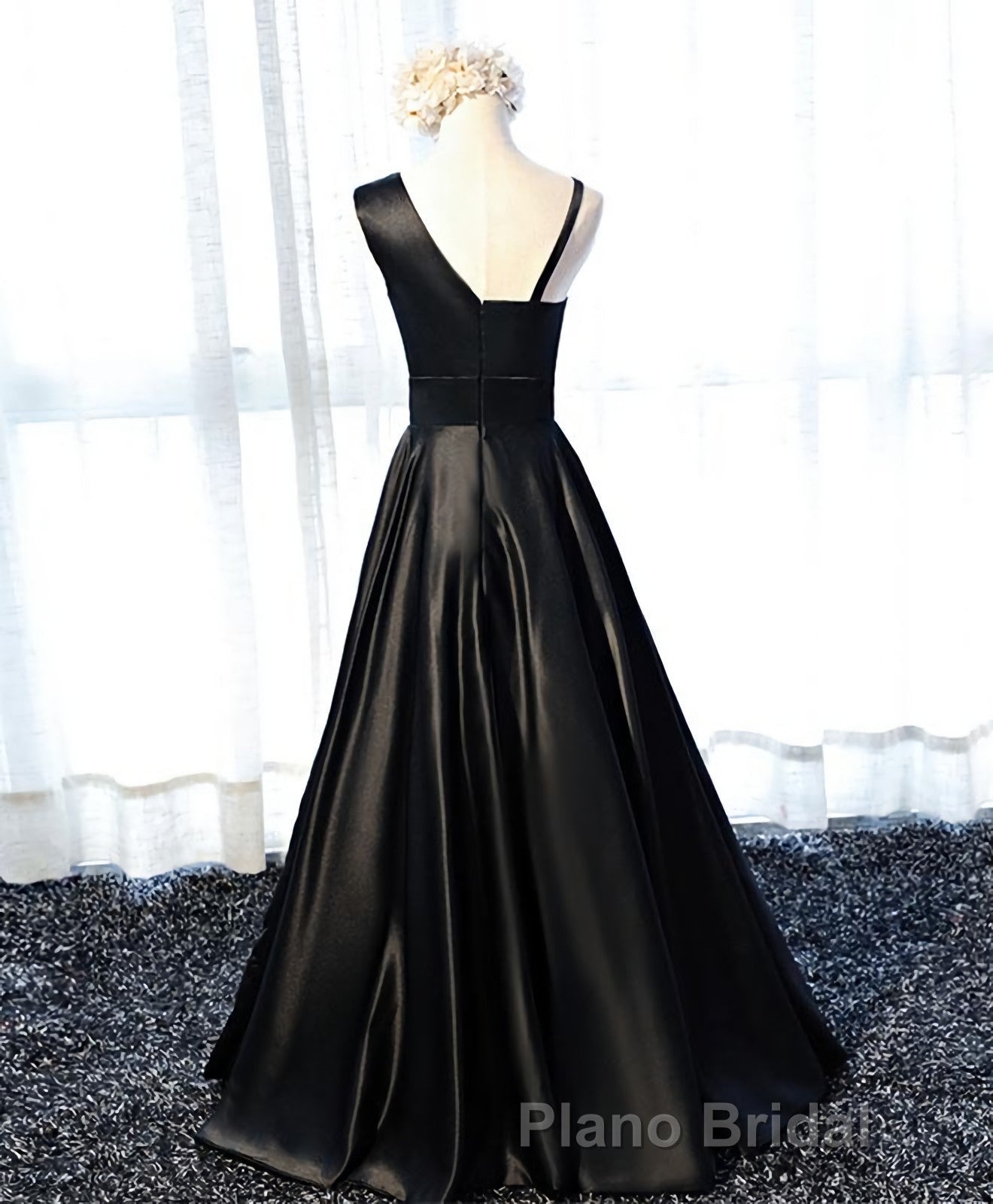 Stylish Satin Long Formal Prom Gown Prom Dresses