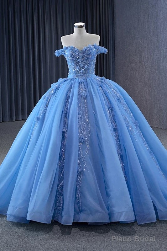 Quinceanera Dress Elegant Sequins Ball Gown Sweetheart Lace Up Appliques Evening Party Dresses Main image