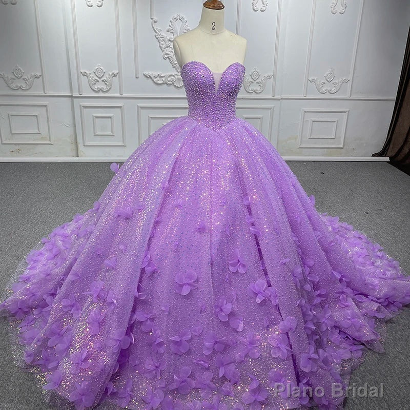 Quinceanera Dress Sparkly Beading Appliques Evening Party Dress Strapless Sweetheart Ball Gown Secondary image
