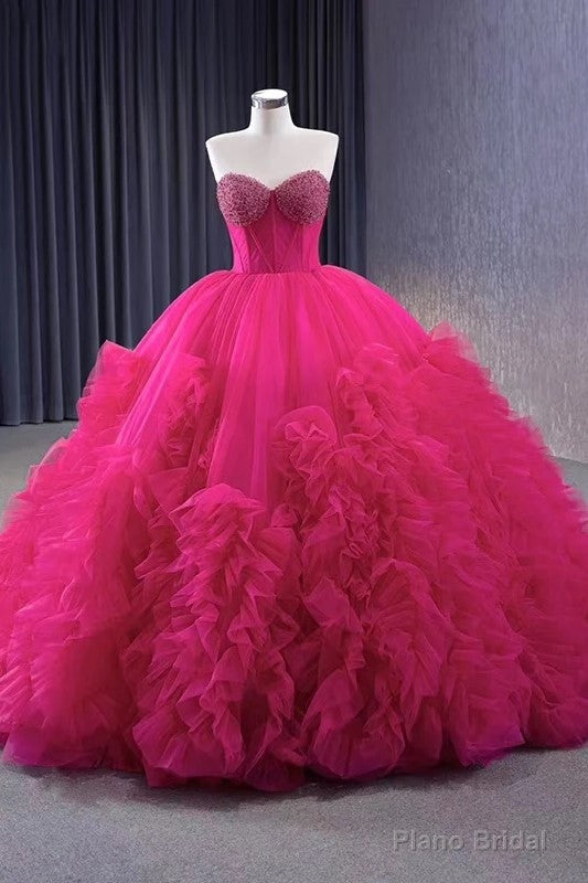 Quinceanera Dress Stylish Luxury Evening Dresses Sweep Train Sleeveless Pleated Ball Gown Main image