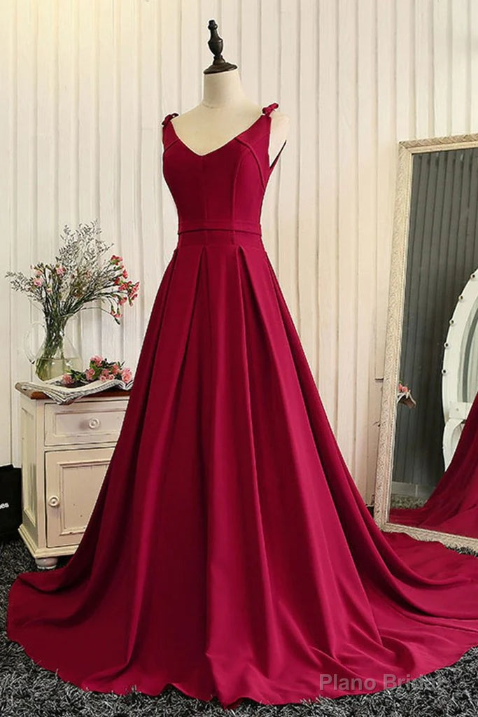 Red Fashionable Long Evening Gown, Red Prom Dress Main image