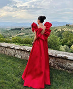 Red Long Formal Prom Dresses, Long Formal Evening Party Gown
