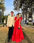Red Long Formal Prom Dresses, Long Formal Evening Party Gown