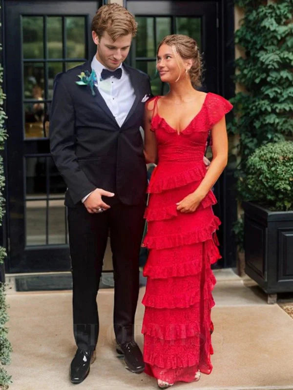 Red Formal Prom Dresses, Sexy Formal Prom Dresses