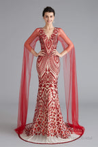 Homecoming Dress Simple, Sequin Beauty Pageant Prom Dresses in Sleek Mermaid Style