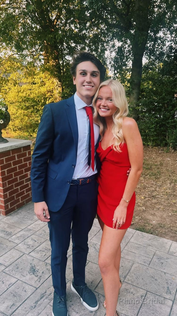 Red Strapless Tight Homecoming Dress,22th Birthday Party Dress Main image