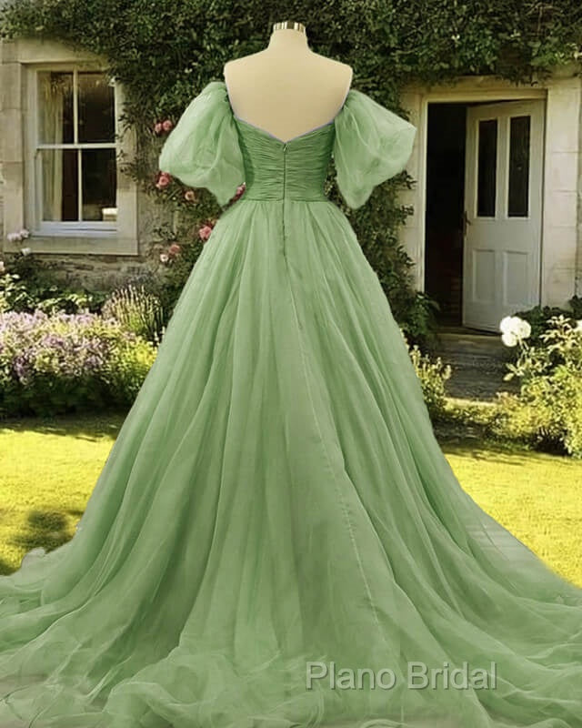 Removable Sleeve Ball Gown Sage Dresses Secondary image