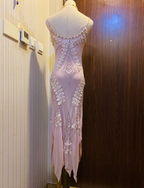 Retro Light Purple Irregular Strap Chiffon Formal Prom Dresses