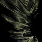 Retro Mermaid Spaghetti Straps Satin Green Long Evening Dresses Formal Prom Dresses