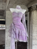 Retro Sheath Spaghetti Straps Short Lilac Cocktail Dresses Birthday Outfits