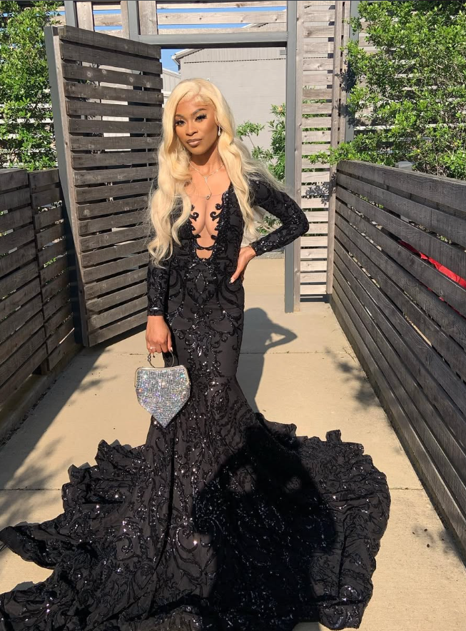 Princess Black Girl Long Formal Prom Dresses Mermaid Dresses Secondary image