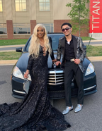 Princess Black Girl Long Formal Prom Dresses Mermaid Dresses