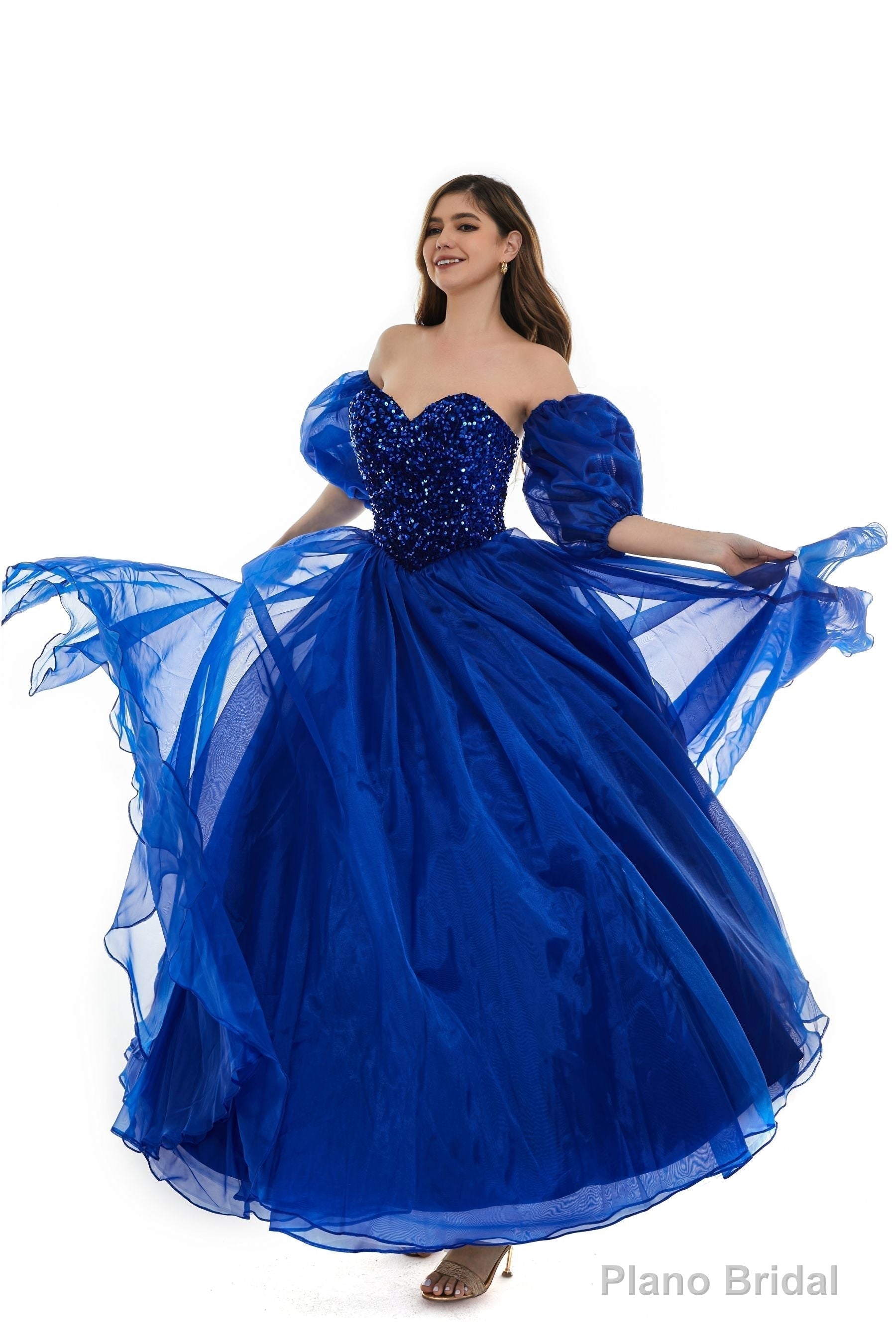 Black Tulle Sequins Sweetheart Prom Dresses Spaghetti Straps Evening Quinceanera Dresses