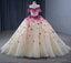 Romantic Heart  Off-the-Shoulder Tulle Quinceaera Dress