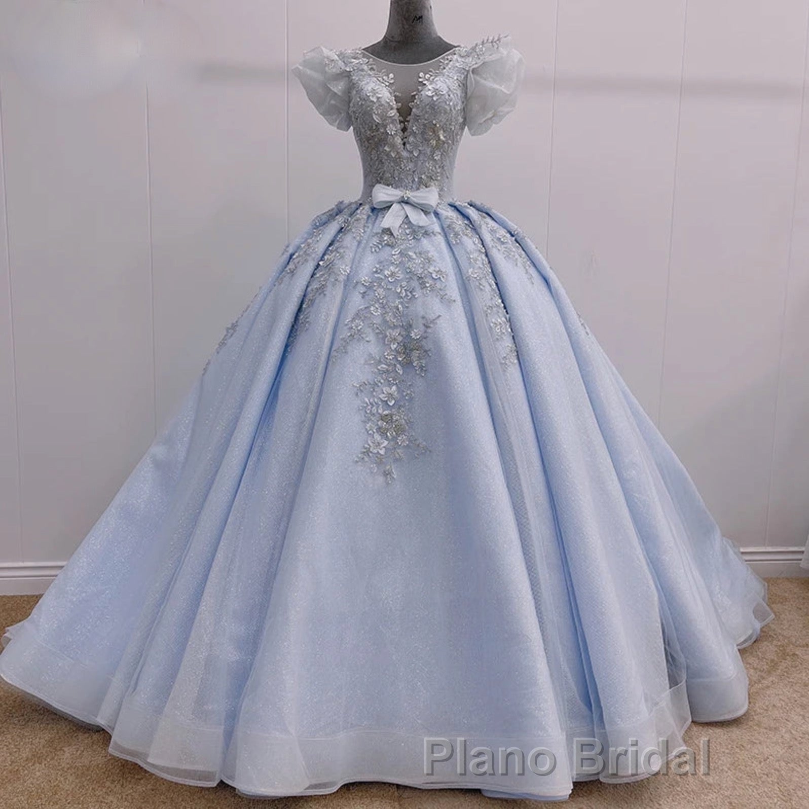 Romantic Quinceanera Organza Dresses Ball Gown
